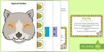 Squirrel Shape Posting Busy Bag Prompt Card And Resource Pack
