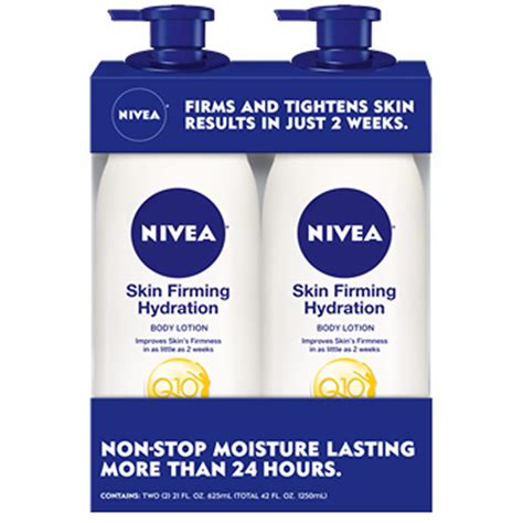 Nivea Skin Firming Hydration Body Lotion Q10 2 Pk20 Fl Oz