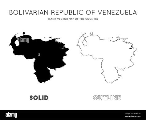 Mapa De Venezuela Antaño Mapa Vectorial Del País Fronteras De