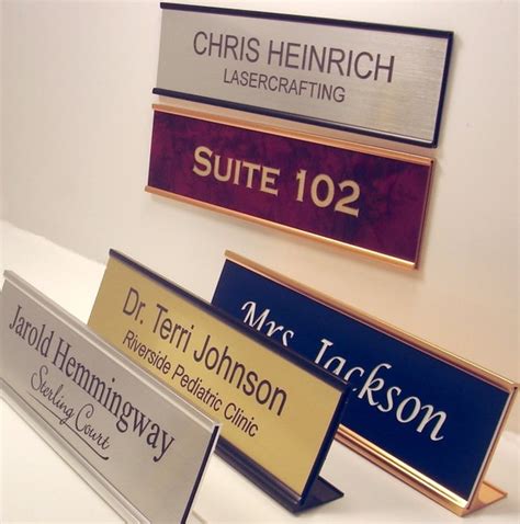 Personalized Office Name Plate With Holder 2x8 Etsy