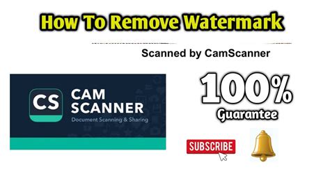 If you just want to remove the watermark, you can use the online tools directly. How to Remove Watermark From CamScanner | Get Free ...