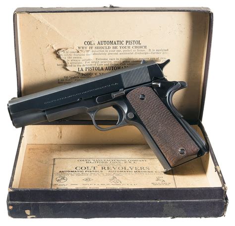 Post War Colt Super 38 Semi Automatic Pistol With Original Box Rock