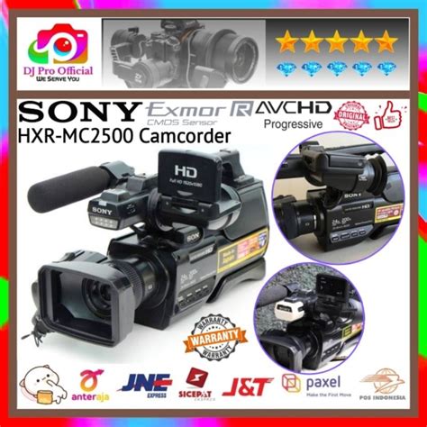 jual sony hxr mc2500 camcorder handycam hxr mc 2500 shoulder mount shooting mc2500 avchd exmor r