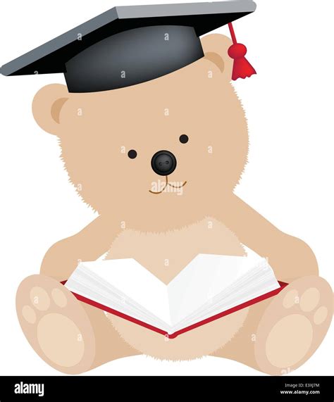 Teddy Bear Graduate Stock Vector Images Alamy