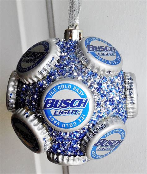 Busch Light Beer Bottle Cap Holiday Ornament By Jennaevesblocks 650
