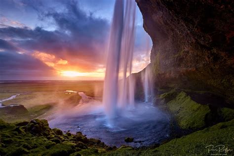 Iceland The Land Of The Midnight Sun Mountains And Waterfalls