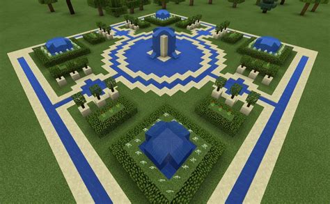 Den minecraft garten von der villa einrichten. Minecraft Fountain Garden Maze | Minecraft Creations ...