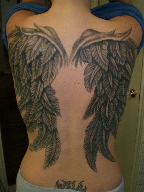 It simply means that you believe in a world. Girl Tattoo Angel Wings