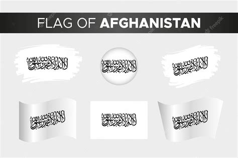 Premium Vector National Flag Of Afghanistan In Brush Stroke Wavy