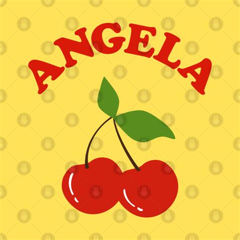 Angela Name Personalized Vintage Cherry Angela Name Tapestry