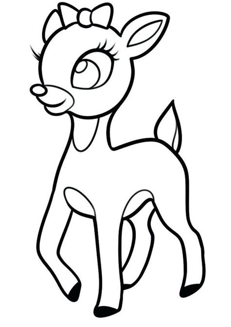 Cute deer coloring page wecoloringpage com. Cute Deer Animated Book Coloring Page | Deer coloring ...