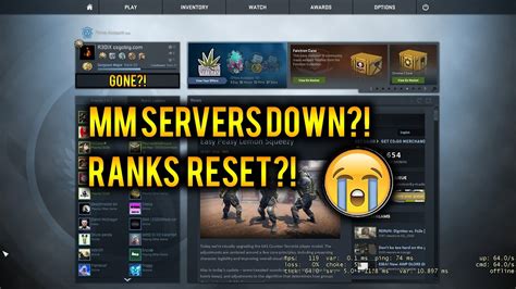 @rryes @ghows right but of course we want to know what the contain of @ianojala @kaiwtff kai i think ur youtube is hacked did you upload the same vid like 10 times today and tommorrrow no problems if you do i'm. CSGO MATCHMAKING SERVERS DOWN?! - YouTube