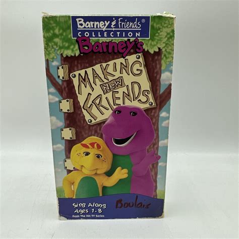 Barneys Making New Friends Vhs 1995 Tested White Barney And Friends