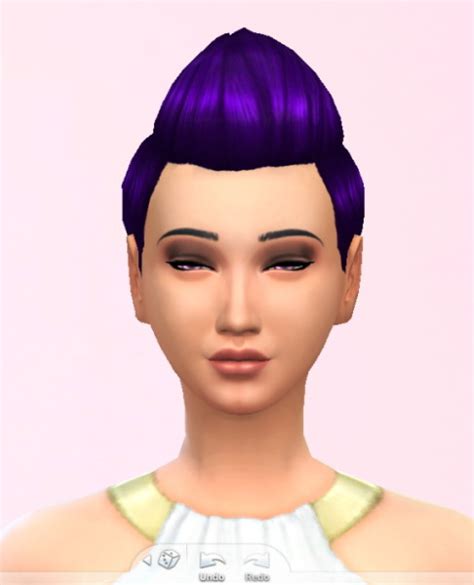 Sims 4 Hairs ~ Stars Sugary Pixels Purple Hair