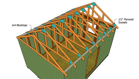 How To Install Shed Roof Trusses