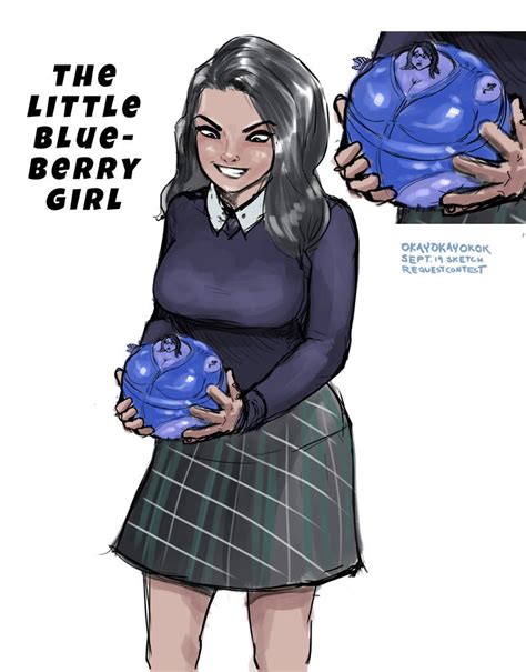 Little Blueberry Girl By Okayokayokok On Deviantart