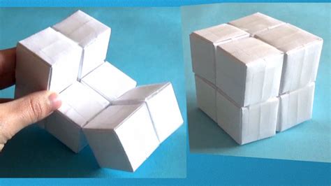 Como Armar Un Cubo De Papel Como Hacer Un Cubo Infinito De Papel Manualidades Origami Manualidades