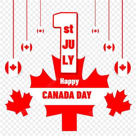 Canada Maple Leaf Vector Hd Images 1st July Happy Canada Day Lettering