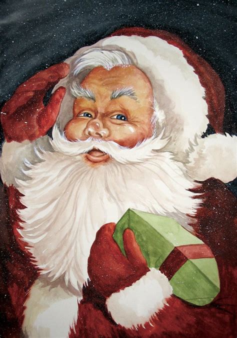 Items Similar To Old Fashioned Vintage Santa Claus Print From My