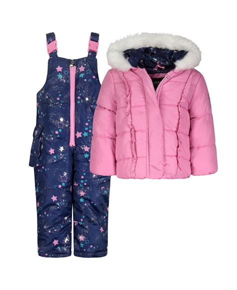 London Fog Little Girls Snowsuit Jacket Set 2 Piece And Reviews Coats