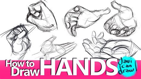 How To Draw Hands Parts 1 To 4 Youtube