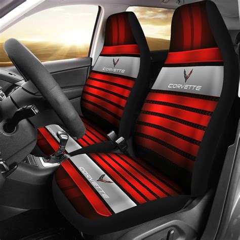 2 Front Corvette C8 Seat Covers With Free Shipping My Car My Rules