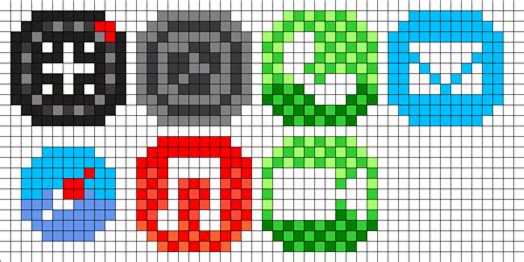 Pixel Art Facile Logo Tiktok Social Media Logo Pixel Art Youtube Ce