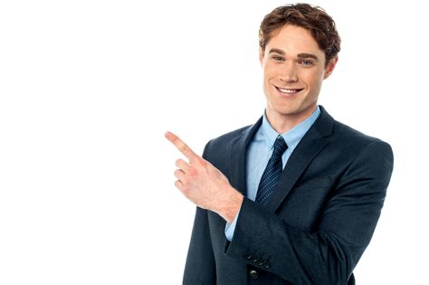 Download Business Man Pointing Png Hd Transparent Png