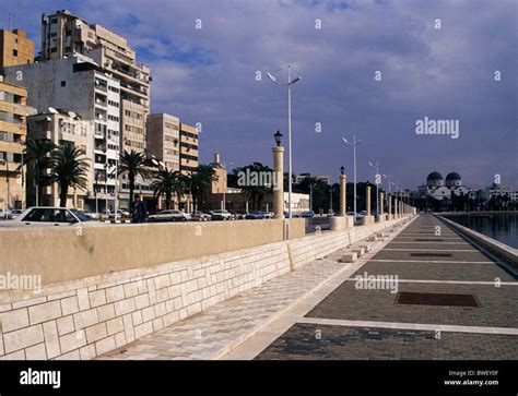 Waterfront Promenade Benghazi Libya Stock Photo Alamy