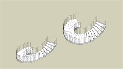 Oval Curved Stairs 3d Warehouse