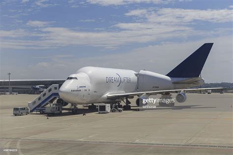 Boeing 747 Dreamlifter Large Cargo Freighter In Japan High Res Stock