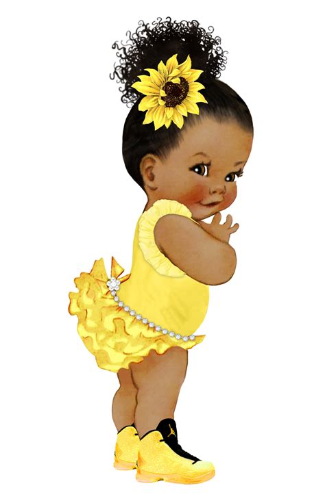 Free 60 Sunflower Afro Puff Baby Clipart Svg Png Eps Dxf File