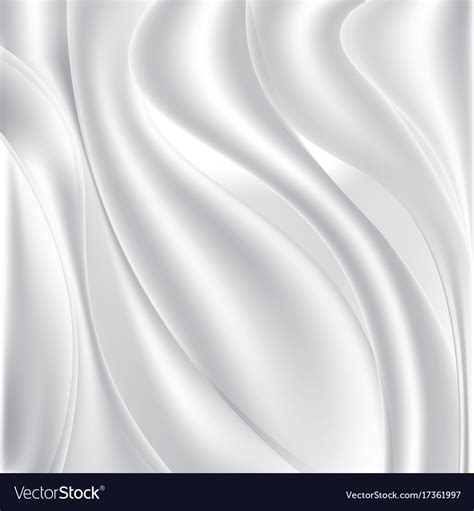 White Silk Fabric Textile Background Stock Vector Image