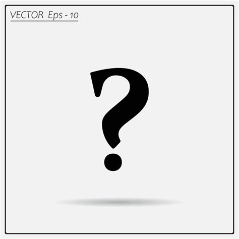 Premium Vector Question Mark Sign Icon Vector Illustration Flat