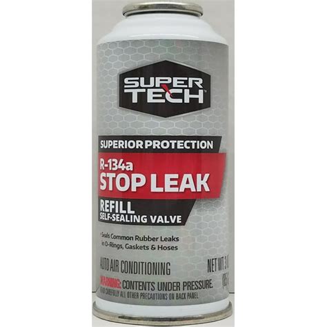 Super Tech R 134a Superior Protection Stop Leak Refrigerant 12 Oz