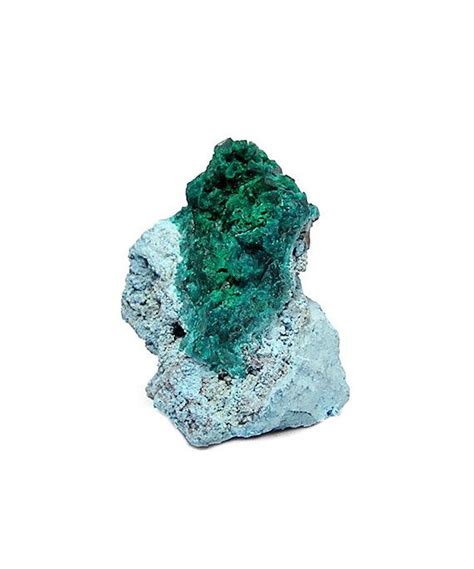 Dioptase Emerald Green Gemstone On Rare Blue Shattuckite Rock Etsy