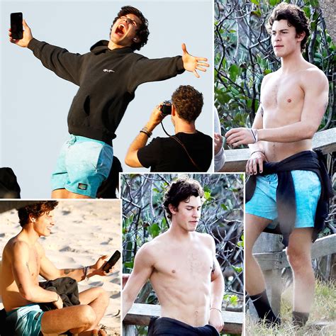 Shawn Mendes Goes Shirtless On Australia Beach With Friends