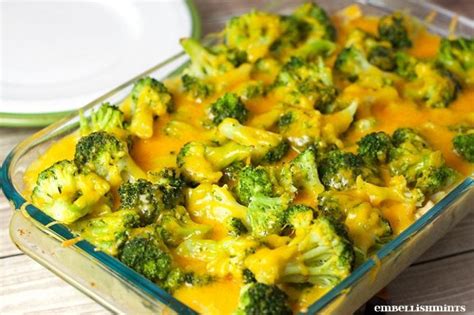 While the casserole is in the oven, place the broccoli in boiling water for 1 minute until it turns bright green and then run under cold water. Broccoli Casserole with Chicken... 30 Minutes or Less - Embellishmints