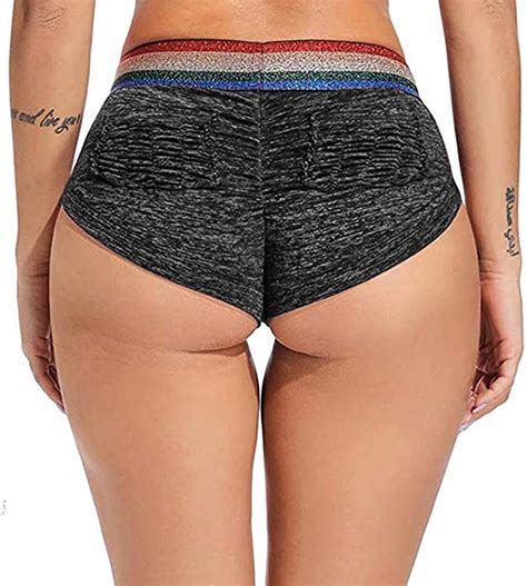 Women Sexy Workout Shorts High Waisted Lounge Lingerie Butt Lifting Hot
