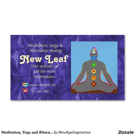 Meditation Yoga And Alternate Health Magnetic Business Card Magnetic