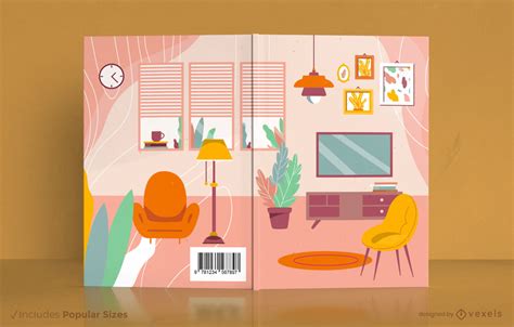 Interior Design House Book Cover Design Vector Download
