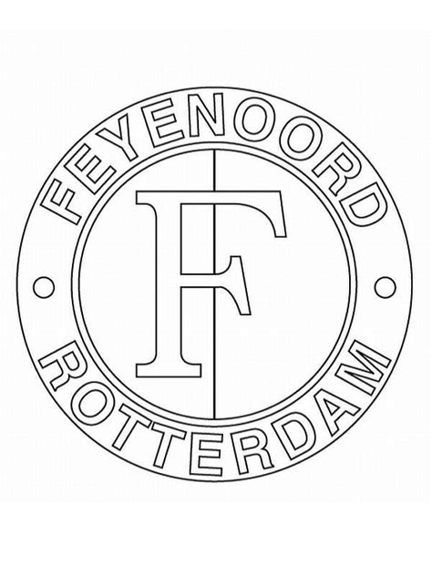 Hier zie je onze kleurplaten, gesorteerd per letter. Kids-n-fun | Kleurplaat Voetbalclubs Nederland feijenoord