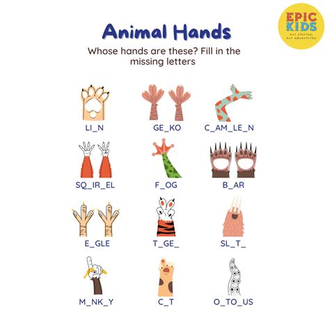 Animal Hands Epic Kids
