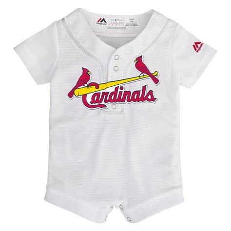 Majestic St Louis Cardinals Newborn And Infant White Home Cool Base