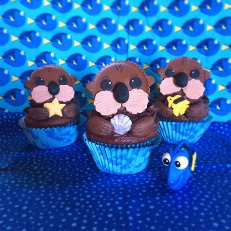 Sea Otter Chocolate Cupcakes With Reeses Cups
