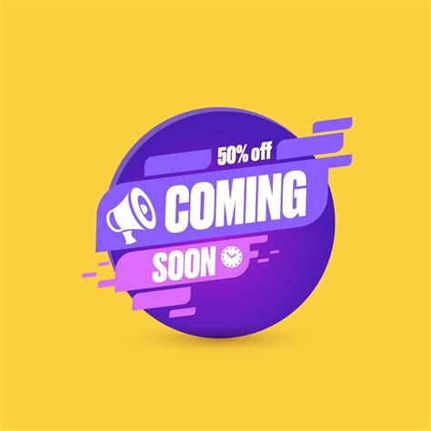 Premium Vector Coming Soon Design With Sale Discount Banner