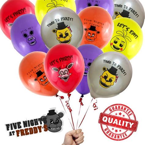 You Are About To Buy A Count Five Nights At Freddys Printed Latex Party Balloons FNaF USA