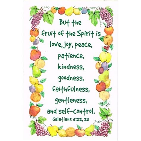 Prayer Card But The Fruit Of The Spirit
