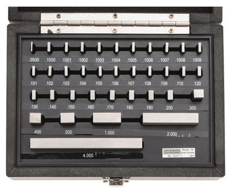Value Collection Rectangular Gage Block Sets Penn Tool Co Inc