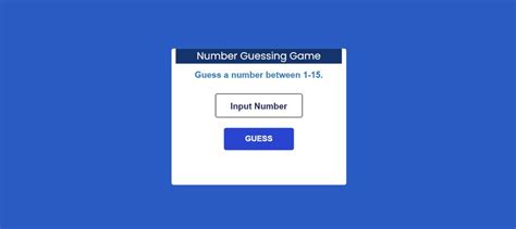 Number Guessing Game Using Javascript Free Code